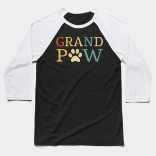 Grand Paw Vintage Shirt Funny Dog Lover Gift Baseball T-Shirt